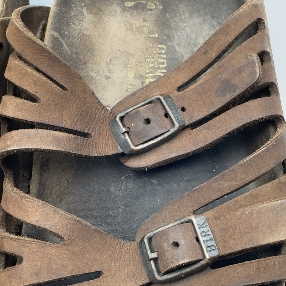 Birkenstock Granada 41 Sandal Brown Two Strap Women's 10‎ - Picture 8 of 10